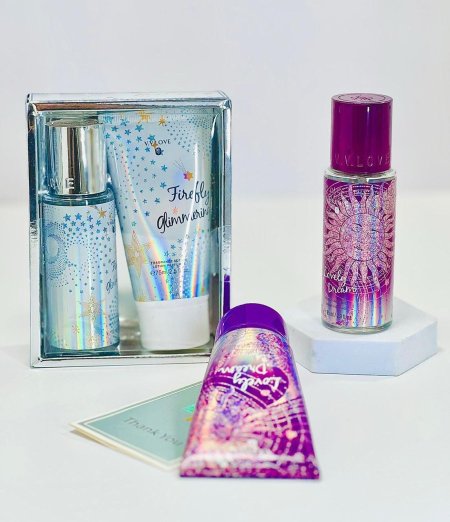 طقم عطر جسم بدون كحول وكريم